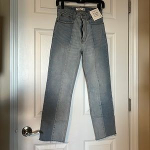 Abercrombie and Fitch the ankle straight ultra high rise